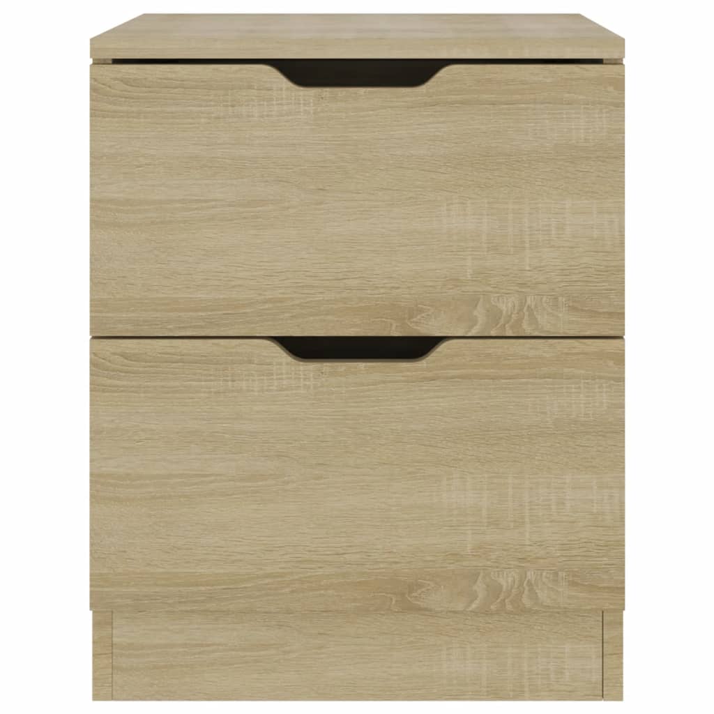 Mesitas Noche 2 Uds Madera Ingeniería Roble Sonoma 40x40x50 Cm_2