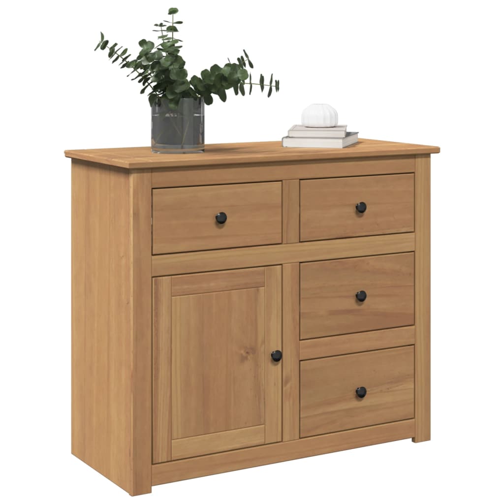 Aparador Con Cajones Panama Madera Maciza Pino 93x40x80 Cm / Vetonek_2