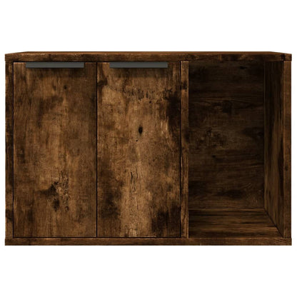 Vidaxl Mueble Arenero Para Gatos Madera Roble Ahumado 60x40x40 Cm_4