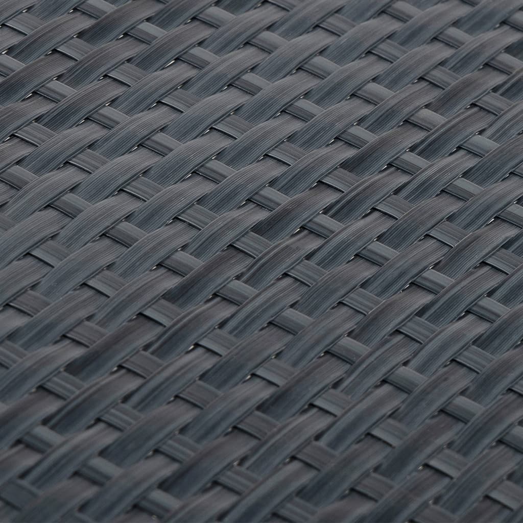 Toldos Para Balcón 10 Uds Ratán Sintético Antracita 255x19 Cm / Vetonek_3