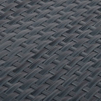 Toldos Para Balcón 10 Uds Ratán Sintético Antracita 255x19 Cm / Vetonek_3