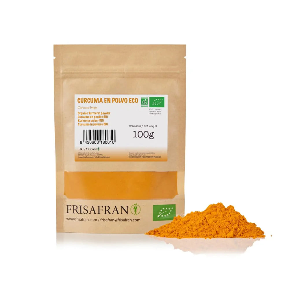 Cúrcuma En Polvo Ecológica - Calidad Y Sabor | Frisafran 40 G_1