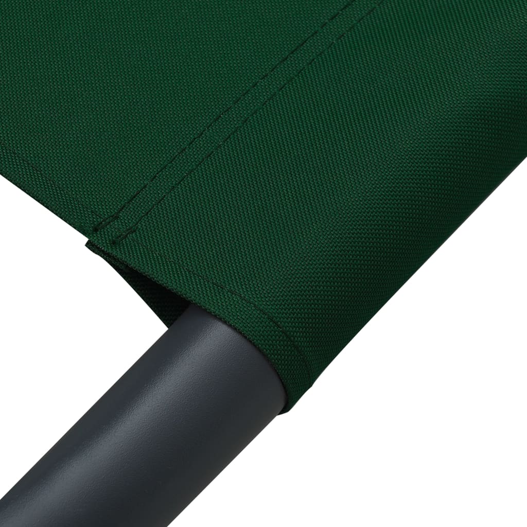 Tumbona De Jardín Con Toldo Y Cojín Verde_5