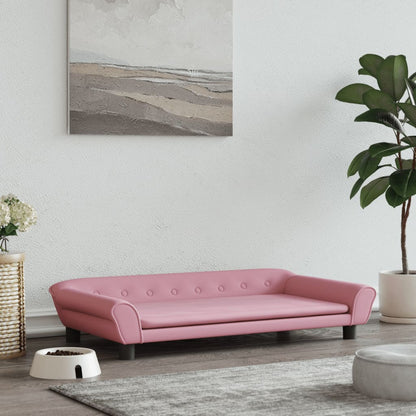 Cama Para Perros De Terciopelo Rosa 100x50x21 Cm / Vetonek_3