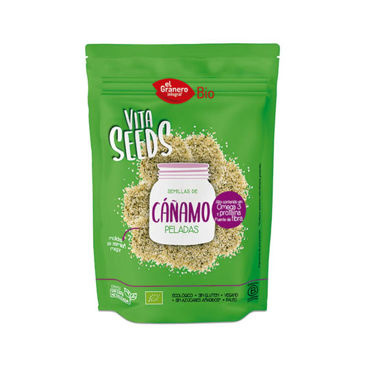 Semillas de Cáñamo Pelado Vitaseeds Bio El Granero, 200 g