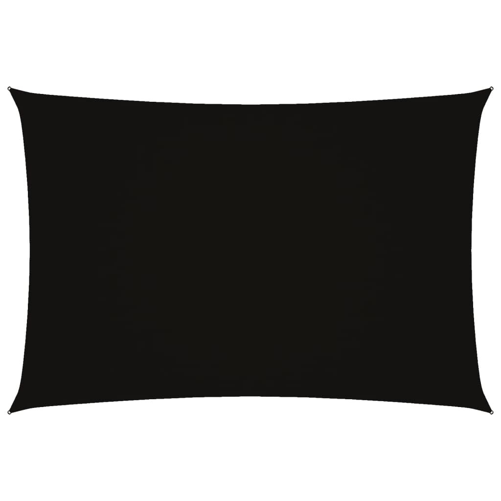Vidaxl Toldo De Vela Rectangular Tela Oxford Negro 2,5x4,5 M_0