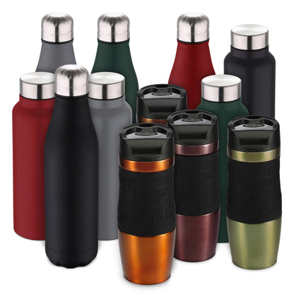 Termo Mug 400ml Acero Inoxidable Orange Neon Classic_1