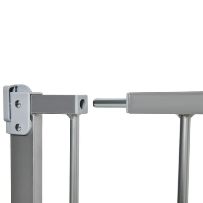 Pawhut Barrera Seguridad De Perros Escaleras Puertas 74-105 Cm Con 2 Extensiones_3