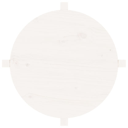 Mesa De Centro De Madera Maciza De Pino Blanco 62,5x45 Cm_4