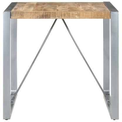 Mesa De Comedor Madera De Mango Rugosa 80x80x75 Cm_0
