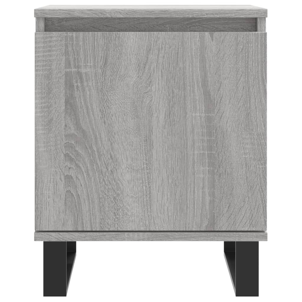 Mesita De Noche Madera De Ingeniería Gris Sonoma 40x30x50 Cm_3