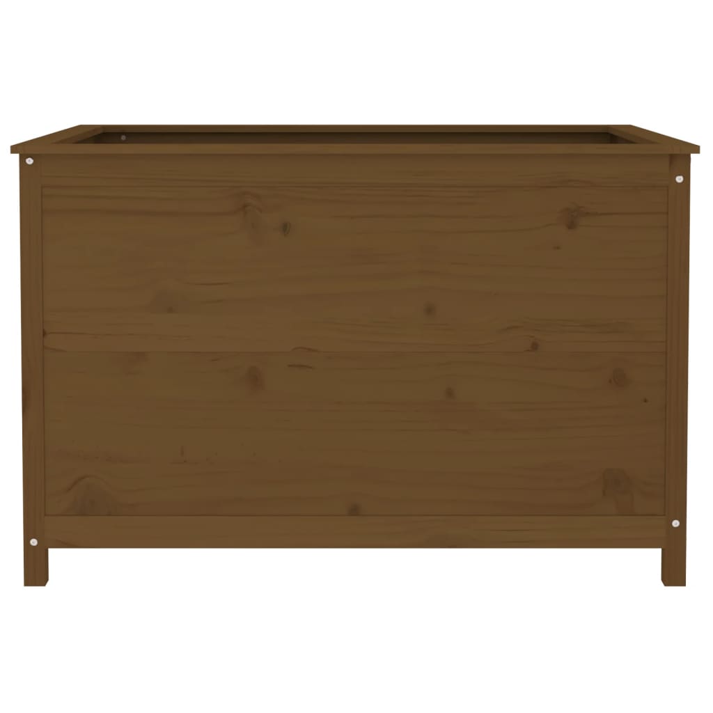 Arriate Elevado Jardín Madera Pino Marrón Miel 119,5x82,5x78 Cm_4
