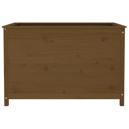 Arriate Elevado Jardín Madera Pino Marrón Miel 119,5x82,5x78 Cm_4