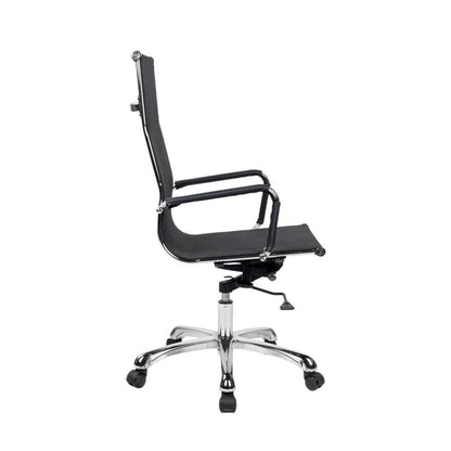 Silla De Oficina Bolonia Malla, Negro, 58 X 108–112 X 62,5_3