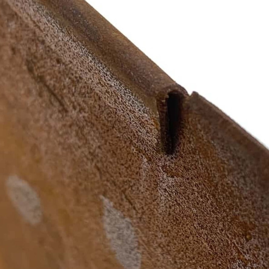 Bordura Recta De Acero Corten / 100 Cm / 20 Cm / Redondeado_1
