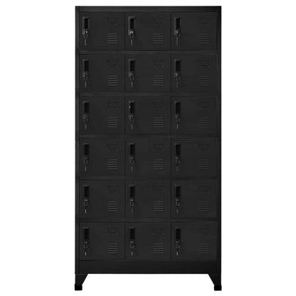 Taquilla De Acero Negro 90x40x180 Cm_1