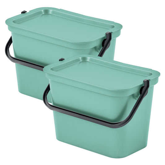 Set De 2 Papeleras moda 5l Salvia Con Asa_0