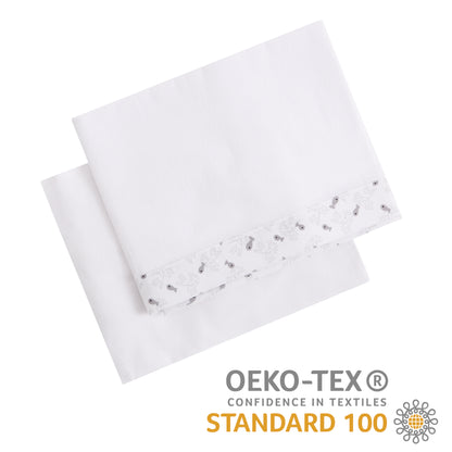 Juego De Sábanas Para Cuna 60x120 Cm, Algodón 100%, Certificado Oeko-tex®, Bajera Y Encimera Textil (grey Atlantis)_3