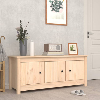 Mueble Zapatero De Madera Maciza De Pino 110x38x45,5 Cm / Vetonek_1