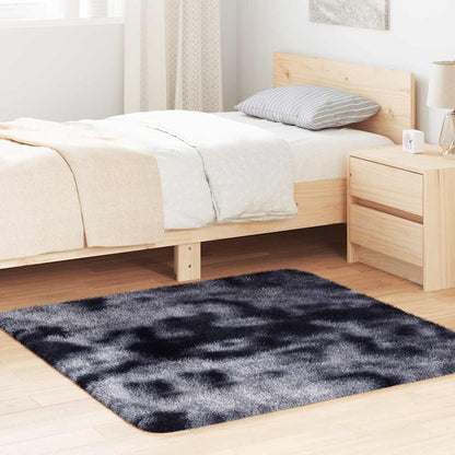 Vidaxl Alfombra De Pelo Largo Navarra Gris Oscuro 120x120 Cm Poliéster_1