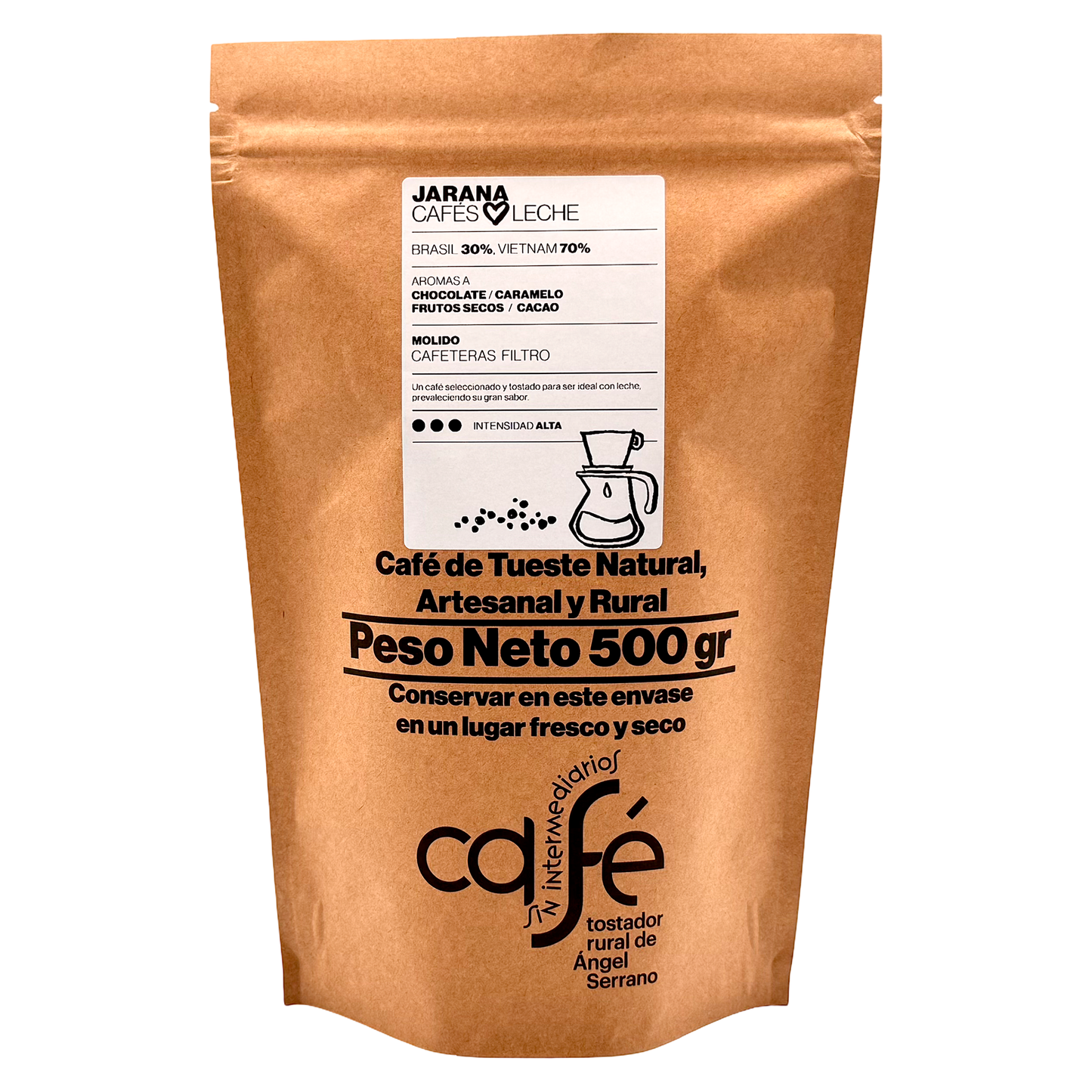 Cafe Sin Intermediarios Café Vietnam Jarana Molido Filtro 500 G_0