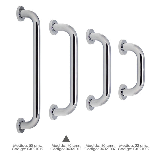 Agarre Ducha Maurer Cromo Brillo Ø 32 Mm. Longitud 40 Cm.