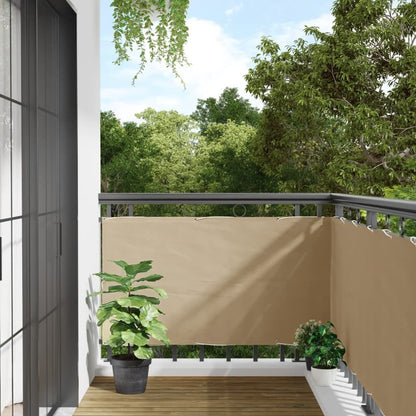 Vidaxl Toldo Para Balcón Tela Oxford 75x600 Cm Beige_1