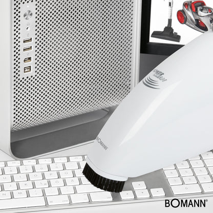 Aspiradora De Mano Sin Cable, Potente, Batería Recargable, Filtro Lavable, Sitios Difíciles Bomann Cb 967, Blanco_3