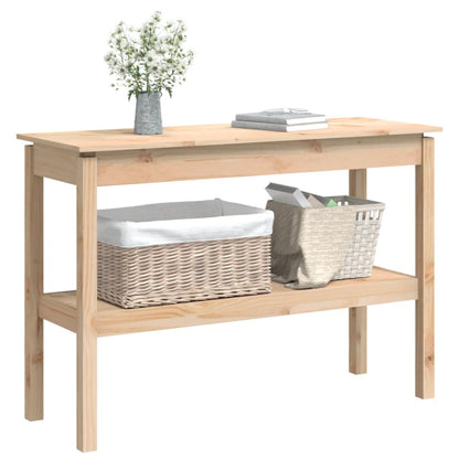 Mesa Consola Madera Maciza De Pino 110x40x75 Cm_1