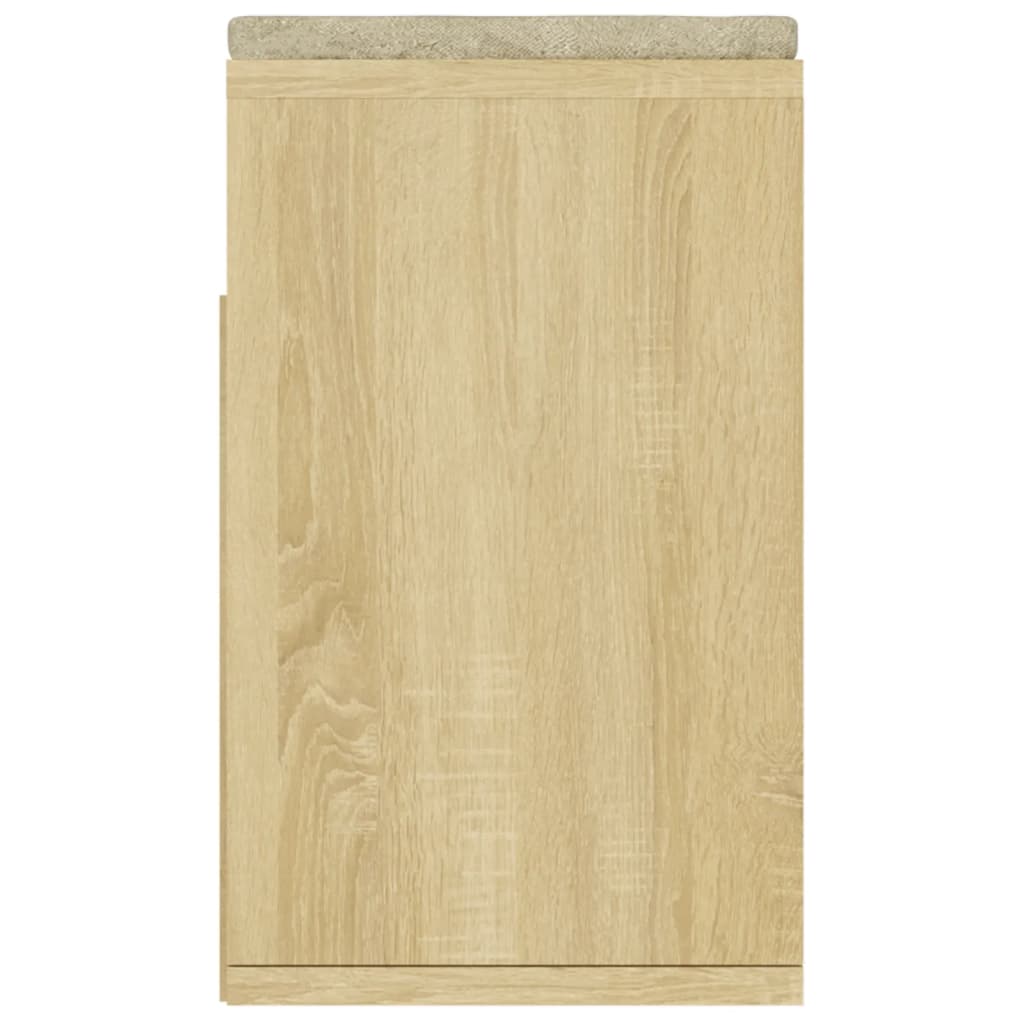 Vidaxl Banco Zapatero Con Cojín Madera Ingeniería Sonoma 104x30x49 Cm_5