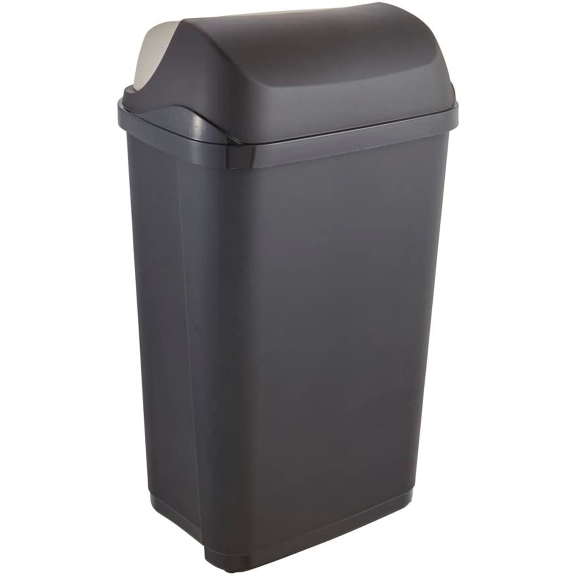 Cubo De Basura Con Tapa Deslizante, 50 L, Rasmus, Gris Grafito