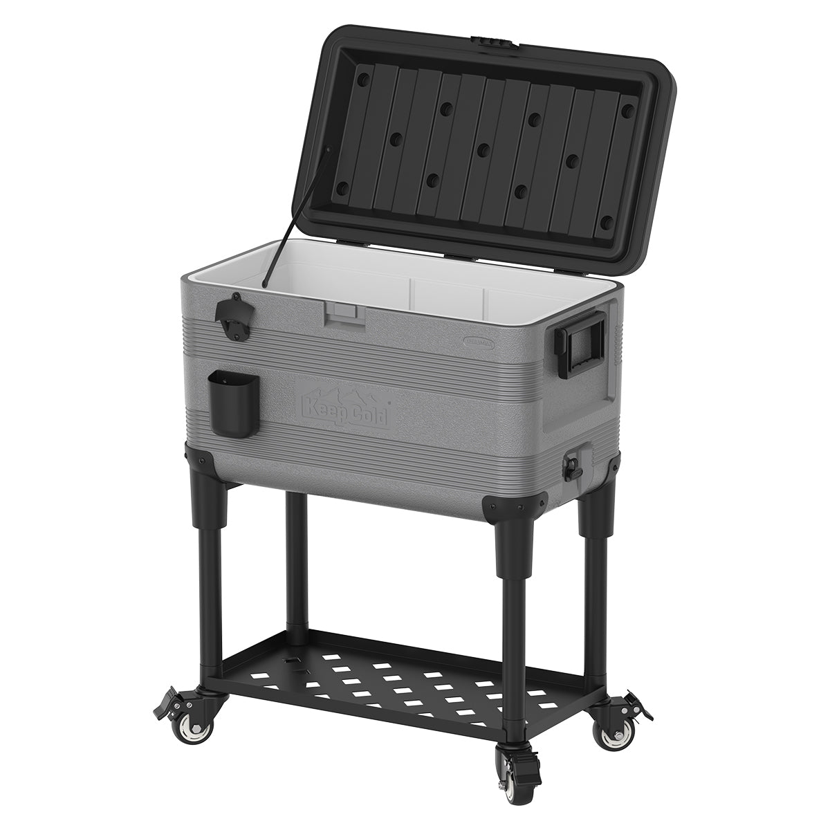 Nevera Portátil Con Mesa - 70 L - Gris_1