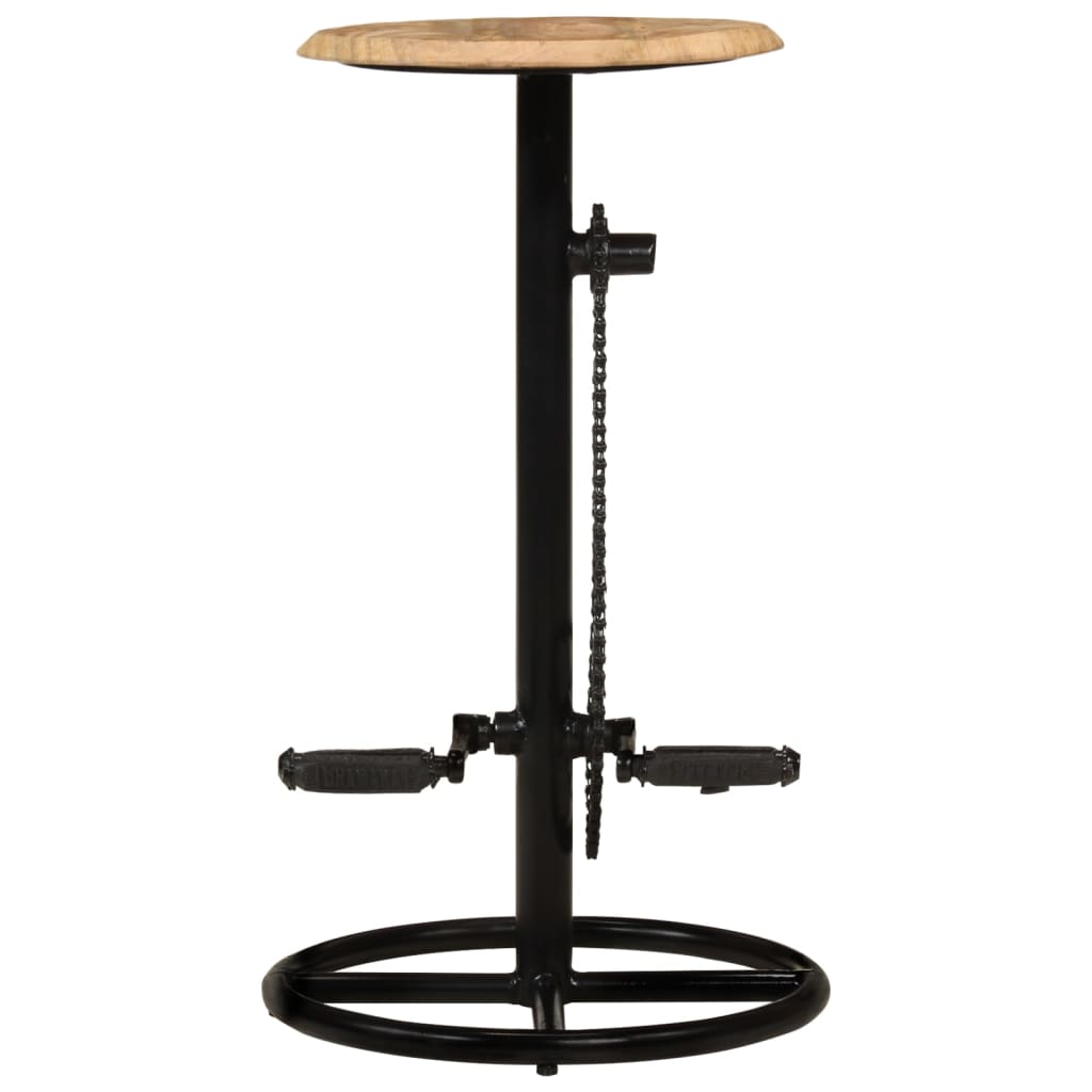 Taburetes De Barra De Cocina 2 Unidades Madera Maciza De Mango_5