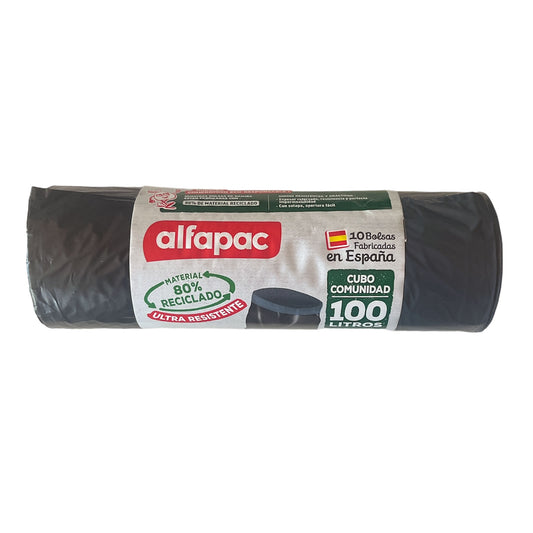 Pack De 50 Rollos De 10 Bolsas De Basura   De 100l