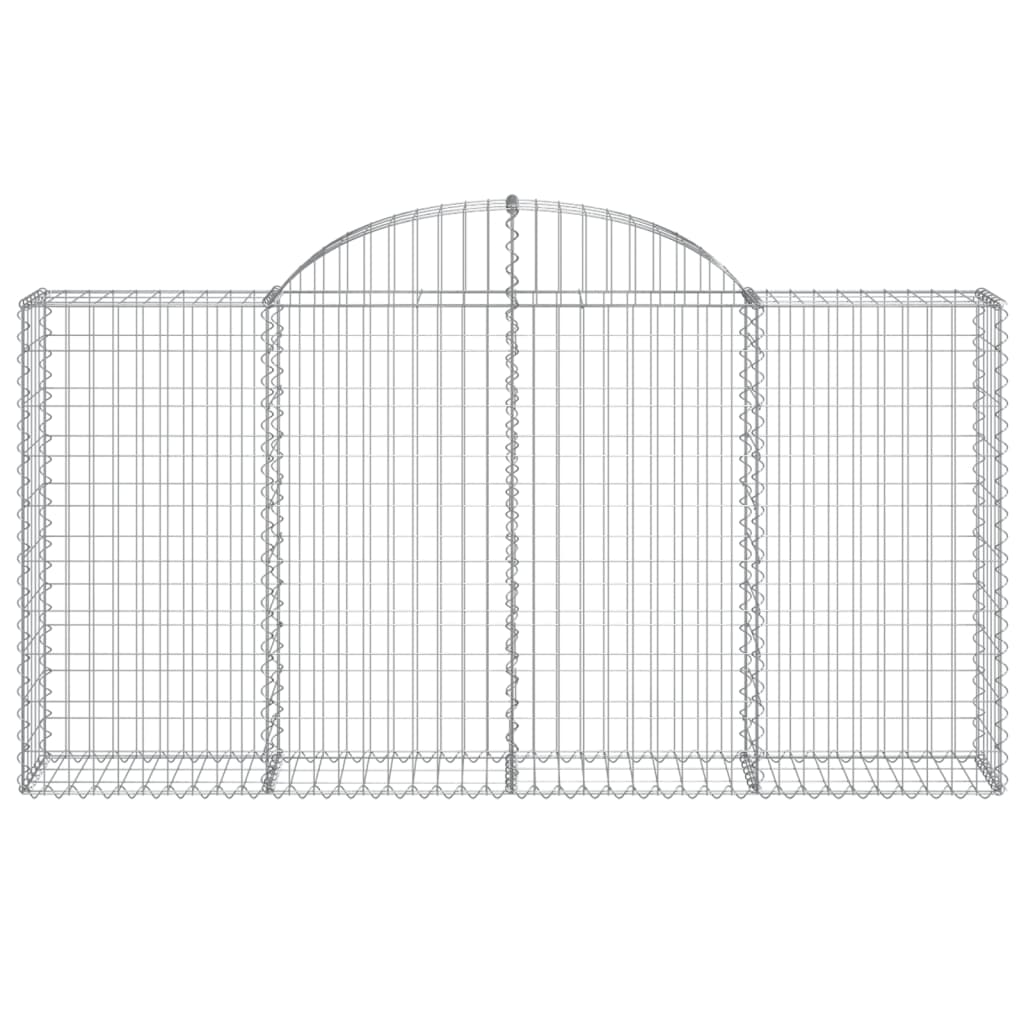 Cestas Gaviones 25 Uds Forma De Arco Hierro 200x30x100/120 Cm_3