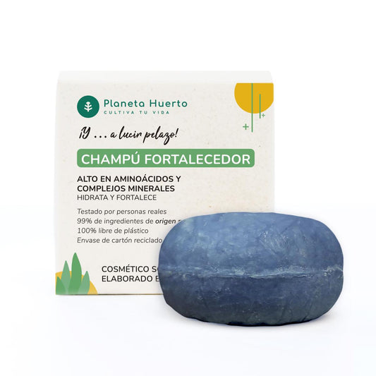 Champú sólido Fortalecedor con Aminoácidos Planeta Huerto 85 g