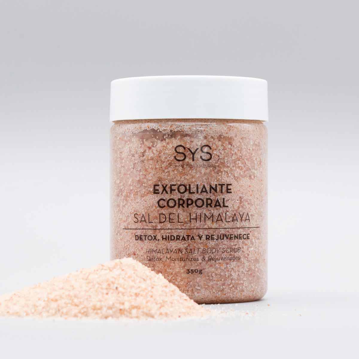 Exfoliante Corporal con Sal del Himalaya SYS 350 g | Exfoliación Mineral | Rosa Mosqueta, Aguacate y Jojoba | Vegano_1