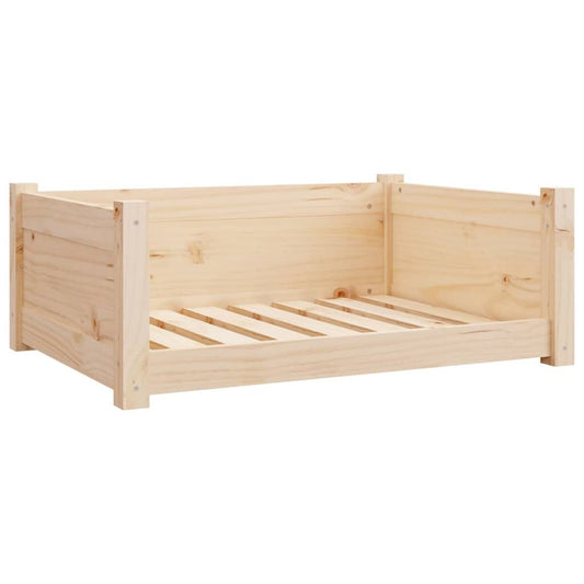 Vidaxl Cama Para Perros Madera Maciza De Pino 75,5x55,5x28 Cm_0