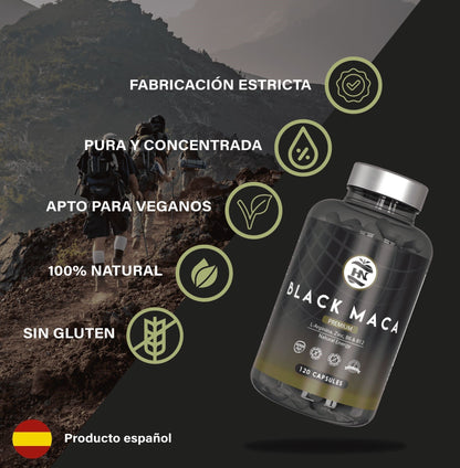 Maca Negra Andina Peruana Con L Arginina, 120 Capsulas, Para Máxima Energía Y Rendimiento Con Vitaminas B6/b12_3