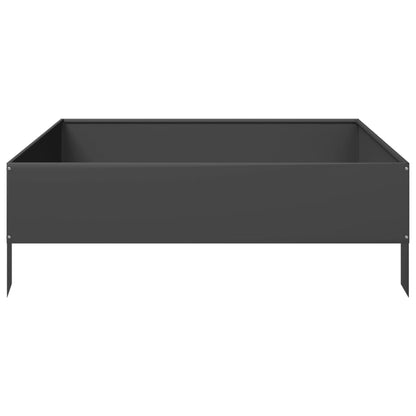 Arriate De Acero Negro 100x100x26 Cm_4