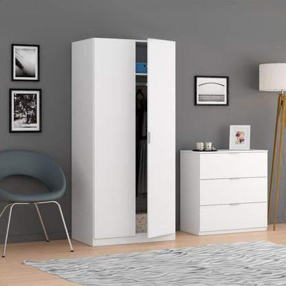 Armario 2 Puertas 1 Estante Blanco_2