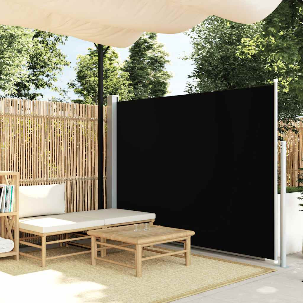 Vidaxl Toldo Lateral De Jardín O Terraza 160x300 Cm Negro_1