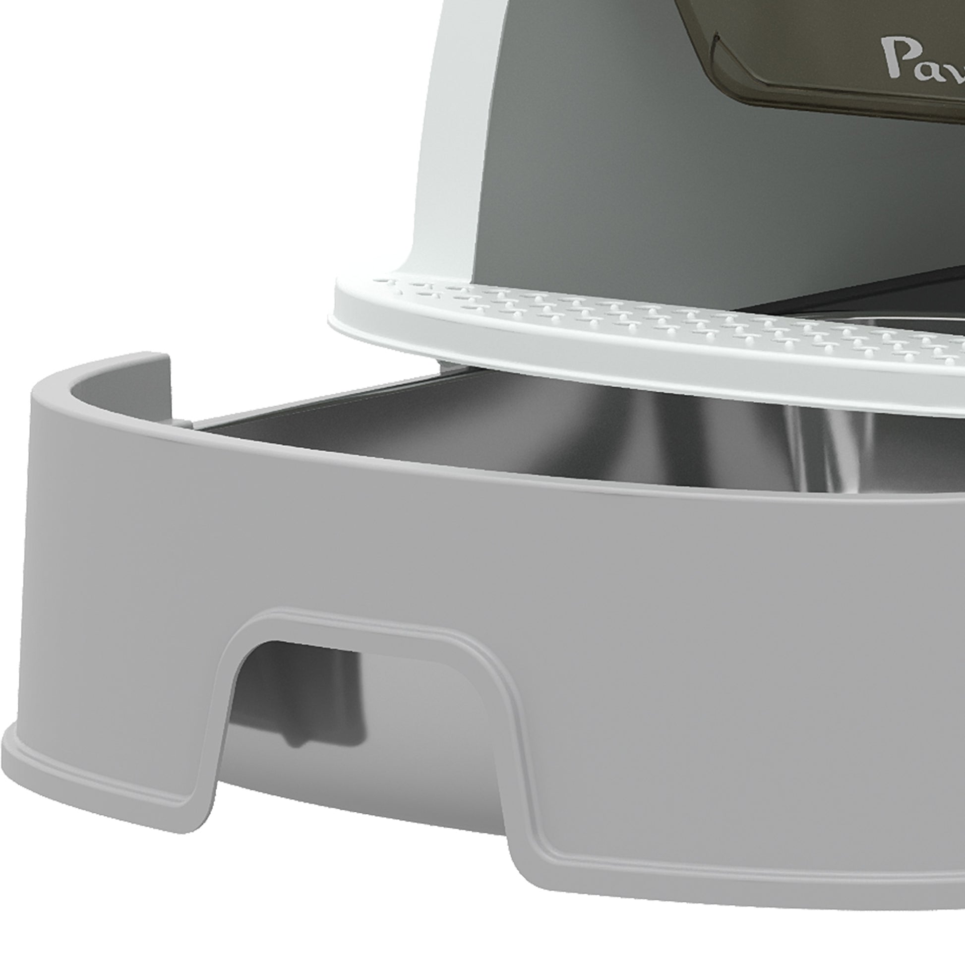 Pawhut Arenero Para Gatos L Con Tapa Extraíble Bandeja De Acero Inoxidable Gris_4