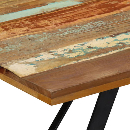 Mesa De Comedor De Madera Maciza Reciclada 140x80x76 Cm_3