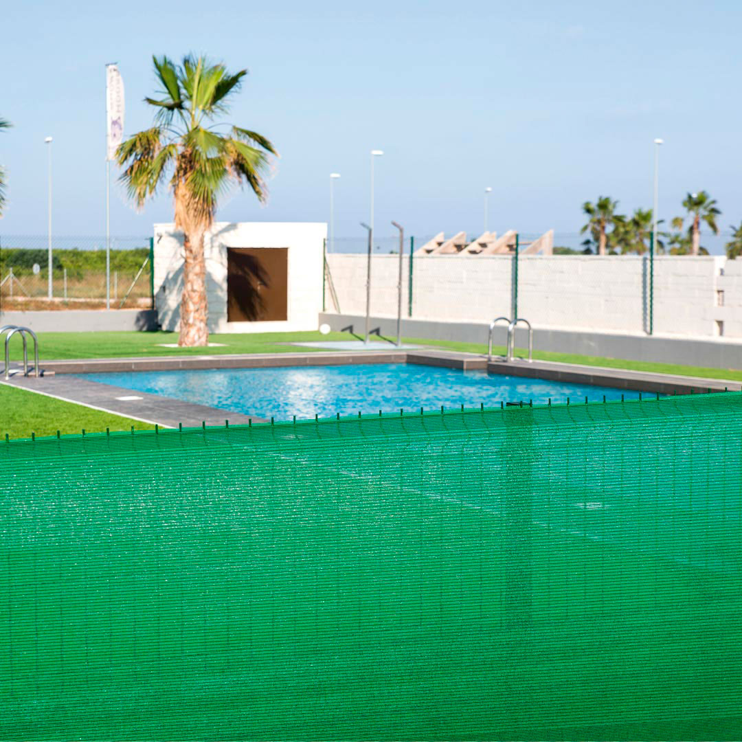 Malla Sombreo Verde 90g/m² - Alta Resistencia Y Protección Uv 2x100 M / Multicolor_0