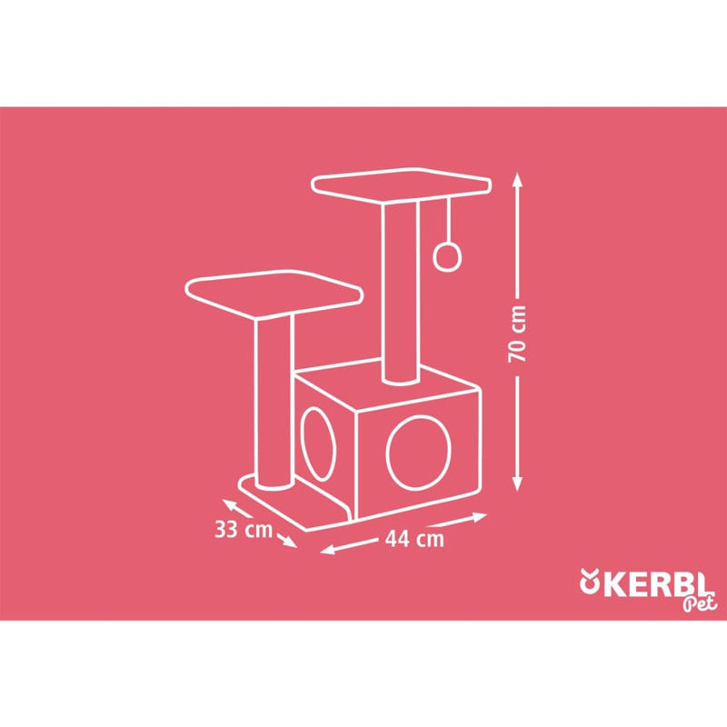 Kerbl Poste Rascador Para Gatos Saphir Marrón Y Beige 70 Cm_5