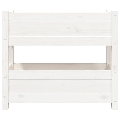 Jardinera De Madera Maciza De Pino Blanco 77x25x66 Cm_4