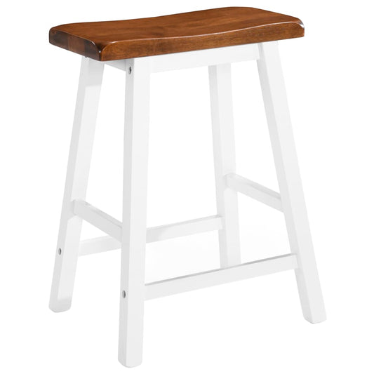 Taburetes De Cocina 2 Unidades Madera Maciza_0