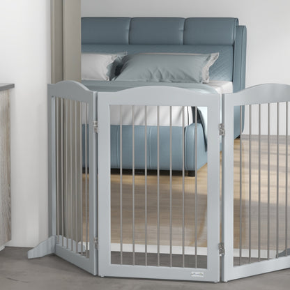 Pawhut Barrera De Seguridad Para Perros Plegable 154x30x80 Cm Con Soporte De Pie_4