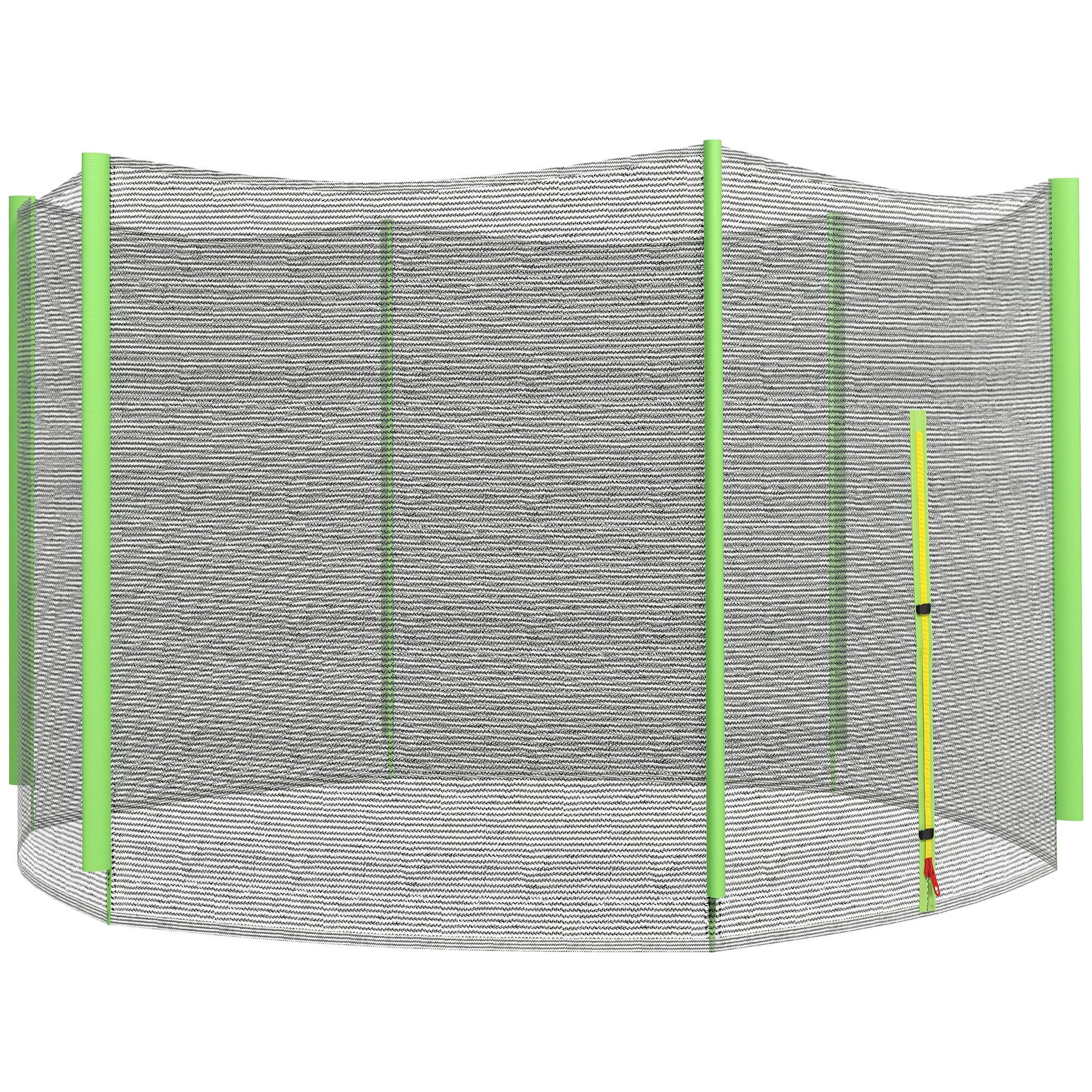 Sportnow Red De Seguridad Para Cama Elástica Ø244 Cm Para 6 Postes Rectos Verde_0
